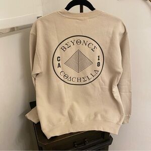 BEYONCE BEYCHELLA COACHELLA OFFICIAL 2018 BAK Crewneck sz S Festival Homecoming